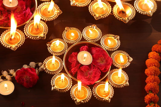 10-Inch Urli Bowl | Flower-Shaped Decorative Bowl for Floating Flowers, Tea Lights | Perfect for Home, Office, Table Decor & Diwali Festivities